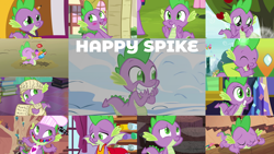 Size: 1280x721 | Tagged: safe, edit, edited screencap, editor:quoterific, imported from derpibooru, screencap, pinkie pie, spike, thorax, twilight sparkle, alicorn, changedling, changeling, dragon, earth pony, pony, a dog and pony show, father knows beast, gauntlet of fire, honest apple, it ain't easy being breezies, molt down, season 1, season 2, season 4, season 6, season 7, season 8, season 9, secret of my excess, the big mac question, the crystalling, the ending of the end, the last problem, triple threat, winter wrap up, ^^, apple, apron, blushing, carousel boutique, chef, chef's hat, clothes, crying, cute, dragon lands, eyes closed, female, food, gem, golden oaks library, hat, hug, king thorax, kiss mark, lipstick, male, mare, naked apron, offscreen character, open mouth, puppy dog eyes, smiling, solo, solo focus, spikabetes, stallion, tears of joy, teeth, tree, twilight sparkle (alicorn), twilight's castle, winged spike, wings