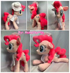 Size: 1024x1071 | Tagged: safe, artist:memories-ice, imported from derpibooru, pinkie pie, pony, hat, irl, photo, plushie, solo