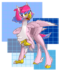 Size: 1280x1531 | Tagged: safe, artist:rosastrasza, imported from derpibooru, oc, oc only, oc:rosastraza, classical hippogriff, hippogriff, female, solo