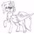 Size: 1280x1280 | Tagged: safe, artist:sparky-boi, imported from derpibooru, oc, oc only, pegasus, pony, monochrome, solo