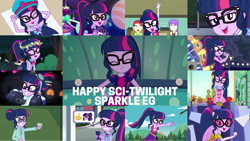 Size: 1280x721 | Tagged: safe, edit, edited screencap, editor:quoterific, imported from derpibooru, screencap, rose heart, sci-twi, starlight, starshine, twilight sparkle, dance magic, do it for the ponygram!, eqg summertime shorts, equestria girls, equestria girls series, forgotten friendship, i'm on a yacht, mad twience, my little shop of horrors, school of rock, spring breakdown, stressed in show, stressed in show: fluttershy, sunset's backstage pass!, text support, text support: rarity, the finals countdown, twilight under the stars, spoiler:eqg series (season 2), spoiler:eqg specials, ^^, all good (song), bowtie, cute, dance magic (song), eyes closed, female, geode of telekinesis, glasses, jewelry, magical geodes, microphone, microphone stand, music festival outfit, necklace, open mouth, ponied up, ponytail, singing, sleeveless, smiling, smug, smuglight sparkle, solo, twiabetes, wings