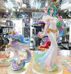 Size: 1080x1128 | Tagged: safe, imported from derpibooru, kotobukiya, princess celestia, alicorn, human, pony, human ponidox, humanized, kotobukiya princess celestia, self ponidox, shoulderless, solo