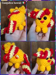 Size: 1024x1365 | Tagged: safe, artist:casquitos kawaii, imported from derpibooru, sunset shimmer, pony, unicorn, equestria girls, amigurumi, crochet, cute, handmade, photo, plushie, shimmerbetes