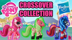 Size: 1280x720 | Tagged: safe, imported from derpibooru, background, collection, crossover, custom figure, customized toy, g1, ghostbusters, hasbro, hasbro logo, my little pony logo, pink ranger, power rangers, transformers