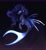 Size: 2920x3176 | Tagged: dead source, safe, artist:nettlemoth, imported from derpibooru, princess luna, alicorn, merpony, seapony (g4), blue eyes, blue mane, dark, ethereal mane, female, fins, fish tail, flowing mane, flowing tail, glow, glowing, glowing tail, high res, horn, looking at you, ocean, race swap, seaponified, seapony luna, signature, solo, species swap, starry mane, tail, underwater, water