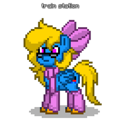 Size: 600x600 | Tagged: safe, imported from derpibooru, oc, oc:train station, pegasus, angry, glasses