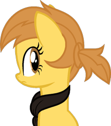 Size: 632x719 | Tagged: safe, artist:pegasski, imported from derpibooru, oc, oc only, oc:anna autumn, earth pony, pony, bust, clothes, female, mare, portrait, scarf, simple background, solo, transparent background