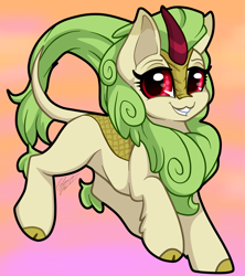 Size: 2508x2829 | Tagged: safe, artist:gleamydreams, imported from derpibooru, spring glow, kirin, pony, high res, solo