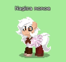 Size: 496x470 | Tagged: safe, imported from derpibooru, earth pony, pony, pony town, magical girl, nagisa momoe, ponified, puella magi madoka magica
