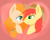 Size: 2500x2000 | Tagged: safe, artist:hellishnya, imported from derpibooru, bright mac, pear butter, earth pony, pony, abstract background, brightbutter, bust, female, freckles, hat, heart, heart eyes, high res, looking at each other, male, mare, shipping, smiling, stallion, straight, wingding eyes