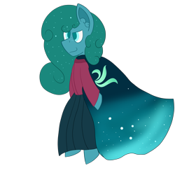 Size: 1999x1999 | Tagged: safe, artist:derpy_the_duck, imported from derpibooru, oc, oc only, oc:aurora, earth pony, semi-anthro, cape, clothes, dress, simple background, solo, superhero, transparent background