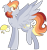 Size: 1590x1697 | Tagged: safe, artist:gallantserver, imported from derpibooru, oc, oc only, oc:sherbet sun, pegasus, pony, female, magical lesbian spawn, mare, offspring, parent:derpy hooves, parent:rainbow dash, parents:derpydash, simple background, solo, transparent background