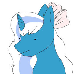 Size: 800x800 | Tagged: safe, alternate version, artist:starbeanz, imported from derpibooru, oc, oc:fleurbelle, alicorn, alicorn oc, animated, bow, female, gif, hair bow, horn, mare, wings
