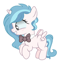 Size: 1096x1068 | Tagged: safe, artist:princess-kitsune-tsu, artist:venomous-cookietwt, imported from derpibooru, oc, oc only, alicorn, pony, base used, bowtie, female, filly, offspring, parent:cozy glow, parent:shining armor, solo