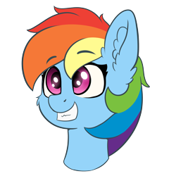 Size: 4000x4000 | Tagged: safe, artist:yelowcrom, imported from derpibooru, rainbow dash, pegasus, pony, bust, cheek fluff, cute, ear fluff, female, simple background, solo, transparent background