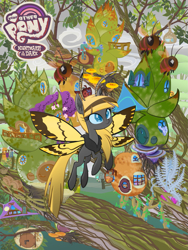 Size: 933x1244 | Tagged: safe, artist:keafonthelookinglass, imported from derpibooru, oc, oc:hexferry, bee, insect, moth, mothpony, original species, neighflheim, your other pony