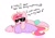 Size: 3735x2592 | Tagged: safe, artist:kittyrosie, imported from derpibooru, oc, oc only, oc:rosa flame, pony, unicorn, bruno mars, cute, high res, horn, music reference, ocbetes, open mouth, pillow, simple background, solo, song reference, sunglasses, unicorn oc, white background