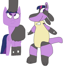 Size: 1280x1552 | Tagged: safe, artist:1126hope2, imported from derpibooru, twilight sparkle, alicorn, lucario, 1000 hours in ms paint, clothes, female, inflatable, inflatable suit, latex, mare, pokefied, pokémon, solo, suit, transformation, transformation sequence, transformed, twilicario, twilight sparkle (alicorn)