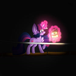 Size: 1280x1280 | Tagged: safe, artist:ladylullabystar, imported from derpibooru, twilight sparkle, pony, lantern, magic, solo