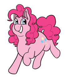 Size: 1280x1504 | Tagged: safe, artist:verikoira, imported from derpibooru, pinkie pie, earth pony, pony, female, mare, simple background, solo, white background
