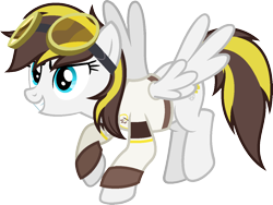 Size: 1249x940 | Tagged: safe, artist:pegasski, imported from derpibooru, oc, oc only, oc:ruffian, pegasus, pony, base used, clothes, female, goggles, mare, shirt, simple background, solo, transparent background