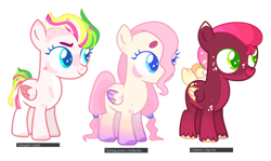 Size: 1280x762 | Tagged: safe, artist:klawiee, artist:strawberry-spritz, imported from derpibooru, pegasus, pony, base used, colored pupils, colored wings, colored wingtips, colt, female, filly, freckles, gradient hooves, magical lesbian spawn, male, offspring, parent:big macintosh, parent:fluttershy, parent:princess celestia, parent:rainbow dash, parent:shining armor, parent:tempest shadow, parents:celestimac, parents:flutterarmor, parents:tempestdash, simple background, transparent background, unshorn fetlocks, wings