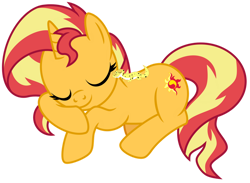 Size: 1024x751 | Tagged: safe, artist:emeraldblast63, imported from derpibooru, ray, sunset shimmer, gecko, leopard gecko, lizard, pony, unicorn, equestria girls, cute, duo, eyes closed, female, male, mare, shimmerbetes, simple background, sleeping, transparent background