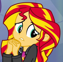 Size: 581x565 | Tagged: safe, imported from derpibooru, screencap, sunset shimmer, equestria girls, equestria girls (movie), cropped, solo