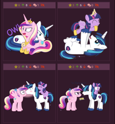 Size: 720x772 | Tagged: safe, artist:dm29, edit, imported from ponybooru, princess cadance, shining armor, twilight sparkle, alicorn, pony, unicorn, biting, blushing, breathing heavily, brother and sister, butt, butt bite, cadance is not amused, coupon, cute, dialogue, duo, eyes closed, fake wings, female, filly, filly twilight sparkle, frown, gasp, glare, glowing horn, grin, gritted teeth, haircut, heart, holding, holding a pony, horn, horses doing horse things, kissing, kissing nose, laying on stomach, literal butthurt, long mane, looking back, love bite, magic, male, mare, nom, now kiss, on back, open mouth, ow!, pain, paper wings, princess costume, princess shoes, prone, pushing, pushing in, quicksand, shining adorable, shipper on deck, shrunken pupils, siblings, signature, simple background, smiling, smirk, spread wings, stallion, teen princess cadance, teen shining armor, telekinesis, this will end in sleeping on the couch, transparent background, trio, twiabetes, twilight sparkle (alicorn), twilight the shipper, twily, unamused, unicorn twilight, vector, wide eyes, wingboner, wings, younger