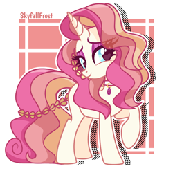Size: 1448x1448 | Tagged: safe, artist:skyfallfrost, imported from derpibooru, oc, oc only, oc:summer serenade, pony, unicorn, female, mare, solo