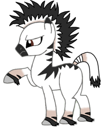 Size: 2715x3251 | Tagged: safe, artist:agdapl, imported from derpibooru, pony, zebra, base used, crossover, demoman, high res, male, raised hoof, simple background, solo, species swap, stallion, team fortress 2, white background, zebrafied