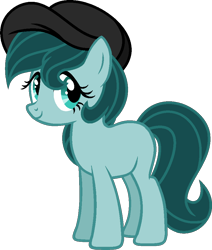 Size: 800x942 | Tagged: safe, artist:pegasski, artist:raini-bases, imported from derpibooru, oc, oc only, oc:willow, earth pony, pony, base used, earth pony oc, eyelashes, female, hat, mare, simple background, smiling, solo, transparent background