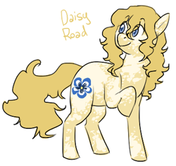 Size: 364x344 | Tagged: safe, artist:mew, imported from derpibooru, oc, oc only, oc:daisy road, earth pony, pony, female, mare, simple background, solo, white background