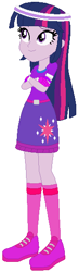 Size: 161x548 | Tagged: safe, artist:selenaede, artist:user15432, imported from derpibooru, twilight sparkle, alicorn, human, equestria girls, base used, base:selenaede, belt, boots, clothes, crossed arms, cutie mark, cutie mark on clothes, gloves, golf, headband, motorcross, pink socks, purple dress, shoes, sneakers, socks, solo, sports, sports outfit, sporty style, sweatband, twilight sparkle (alicorn)