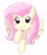 Size: 1259x1480 | Tagged: dead source, safe, artist:arrow__root, artist:ginmaruxx, imported from derpibooru, fluttershy, pegasus, pony, blushing, bust, cute, female, front view, full face view, hoof on chin, looking at you, mare, portrait, raised hoof, shyabetes, simple background, smiling, solo, spread wings, white background, wings