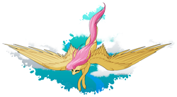 Size: 3682x2016 | Tagged: safe, artist:erroremma, imported from derpibooru, fluttershy, pegasus, pony, cute, flying, high res, shyabetes, solo, spread wings, wings