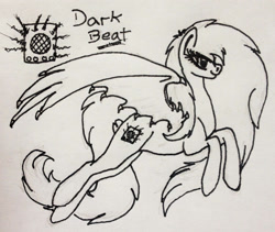Size: 2013x1698 | Tagged: safe, artist:beamybutt, imported from derpibooru, oc, oc only, pegasus, pony, lineart, pegasus oc, signature, traditional art, wings