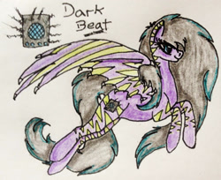 Size: 2210x1801 | Tagged: safe, alternate version, artist:beamybutt, imported from derpibooru, oc, oc only, pegasus, pony, colored, pegasus oc, signature, traditional art, wings