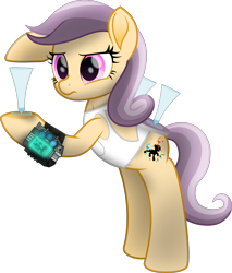 Size: 2790x3277 | Tagged: safe, artist:lincolnbrewsterfan, derpibooru exclusive, imported from derpibooru, oc, oc only, oc:caprice, earth pony, pony, fallout equestria, fallout equestria: project horizons, my little pony: the movie, .svg available, alcohol, belly button, bipedal, bipedal leaning, clothes, confused, delta pipbuck, earth pony oc, fallout equestria oc, fanfic art, female, glow, glowing, heart, heart hoof, high res, holding, hoof heart, inkscape, leaning, looking at someone, looking at something, mare, martini, martini glass, movie accurate, neck line, pipbuck, pipbuck 3000, pocket, pointing, ribbon, serving, serving tray, shading, shirt, silhouette, simple background, sleeveless, sleeveless shirt, streamers, svg, transparent background, vector, white shirt