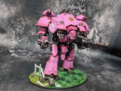 Size: 720x540 | Tagged: artist needed, safe, imported from derpibooru, pinkie pie, crossover, imperial knight, irl, knight castellan, model, photo, warhammer (game), warhammer 40k