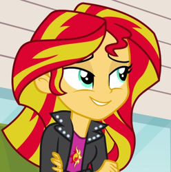 Size: 613x618 | Tagged: safe, imported from derpibooru, screencap, sunset shimmer, equestria girls, rainbow rocks, cropped, solo