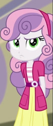 Size: 175x414 | Tagged: safe, imported from derpibooru, screencap, sweetie belle, equestria girls, rainbow rocks, cropped, solo, sweetie belle is not amused, unamused