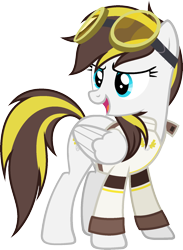 Size: 1237x1689 | Tagged: safe, artist:pegasski, imported from derpibooru, oc, oc only, oc:ruffian, pegasus, pony, clothes, female, goggles, mare, simple background, solo, transparent background