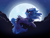 Size: 2048x1536 | Tagged: safe, artist:alrumoon.art, artist:alrumoon_art, imported from derpibooru, princess luna, alicorn, pony, book, female, moon, night, praise the moon, solo, solo female, stars