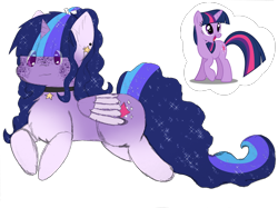 Size: 910x682 | Tagged: safe, artist:pasteldraws, imported from derpibooru, twilight sparkle, alicorn, pony, alternate timeline, redesign, simple background, solo, transparent background, twilight sparkle (alicorn)