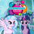 Size: 327x327 | Tagged: safe, imported from derpibooru, silverstream, twilight sparkle, alicorn, hippogriff, pony, app icon, duo, female, flash game, friendship quests, logo, looking at you, mare, my little pony logo, official, school of friendship, twilight sparkle (alicorn)