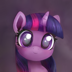 Size: 1024x1024 | Tagged: safe, artist:catachromatic, artist:thisponydoesnotexist, imported from derpibooru, twilight sparkle, pony, unicorn, big eyes, cute, female, filly, filly twilight sparkle, neural network, overpaint, solo, twiabetes, younger