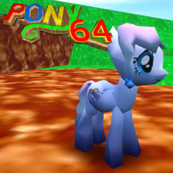 Size: 512x512 | Tagged: safe, imported from derpibooru, oc, oc only, oc:heavy weather, pegasus, pony, 3d, 3d model, bob-omb battlefield, female, mare, nintendo 64, pegasus oc, solo, super mario 64, super mario bros., tower unite, wings