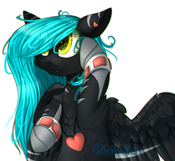 Size: 2555x2347 | Tagged: safe, artist:mediasmile666, imported from derpibooru, oc, oc only, pegasus, pony, bust, coat markings, female, floppy ears, high res, jewelry, mare, pendant, simple background, solo, transparent background