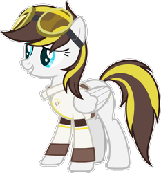 Size: 1446x1550 | Tagged: safe, artist:pegasski, imported from derpibooru, oc, oc only, oc:ruffian, pegasus, pony, female, goggles, mare, simple background, solo, transparent background